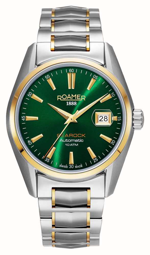 Roamer Searock Automatic Green Dial Two Tone Stainless Steel