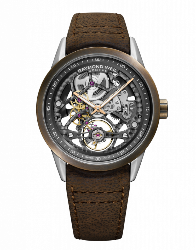 Introducing Raymond Weil's Bronze Freelancer Skeleton Watch - First ...