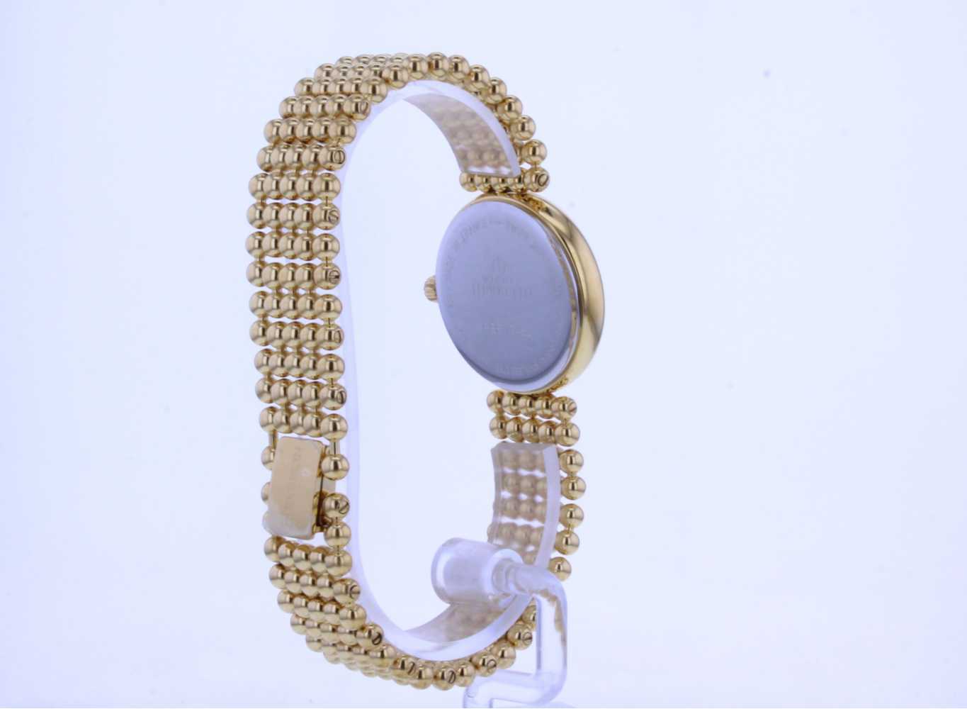 Michel Herbelin Womens 27mm Gold Plated Bracelet Pearl Dial 17483/BP08 ...