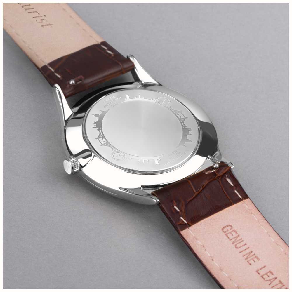 Accurist Classic Mens | Blue Dial | Brown Leather Strap 73005 - First ...