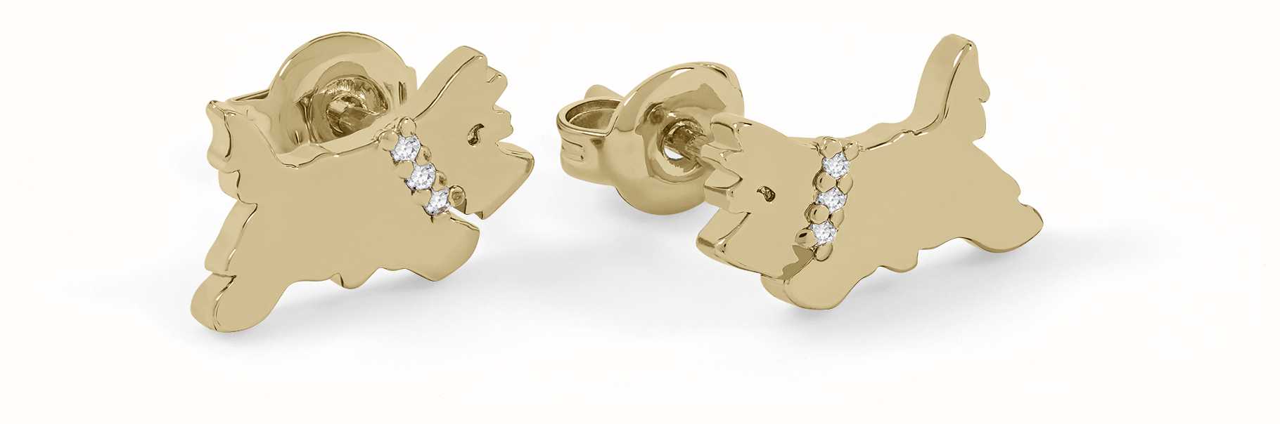Radley Jewellery Set Of 2 Pairs Of Stud Earrings | Gold Plated ...