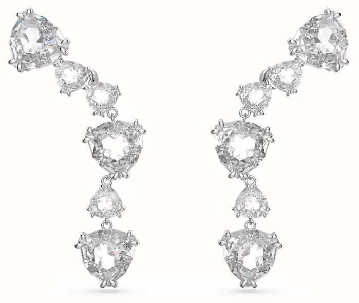 Swarovski Jewellery Mesmera ear cuffs Trilliant cut, White, Rhodium plated  5652040