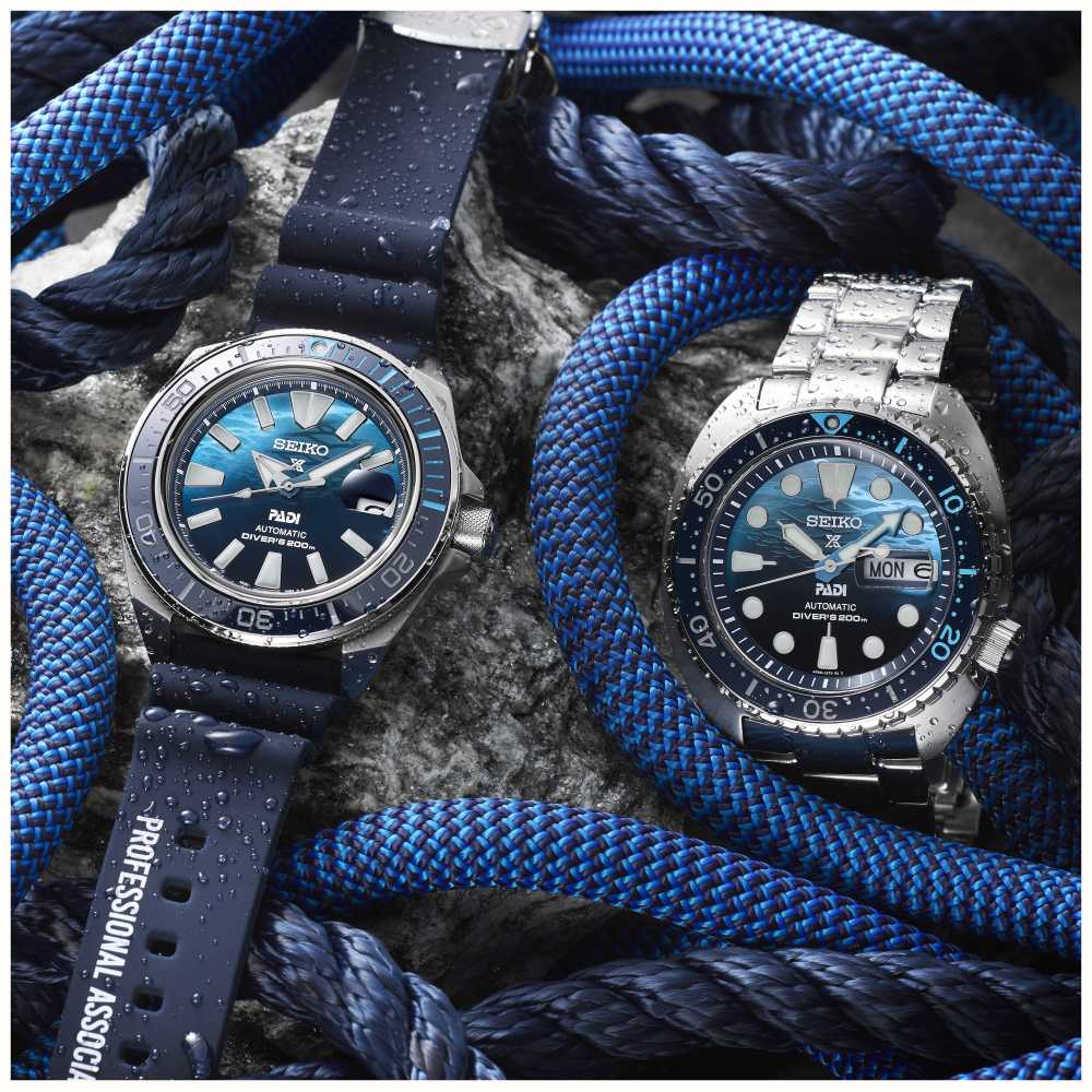 Seiko Prospex 'Great Blue' Turtle Scuba PADI Special Edition SRPK01K1 ...