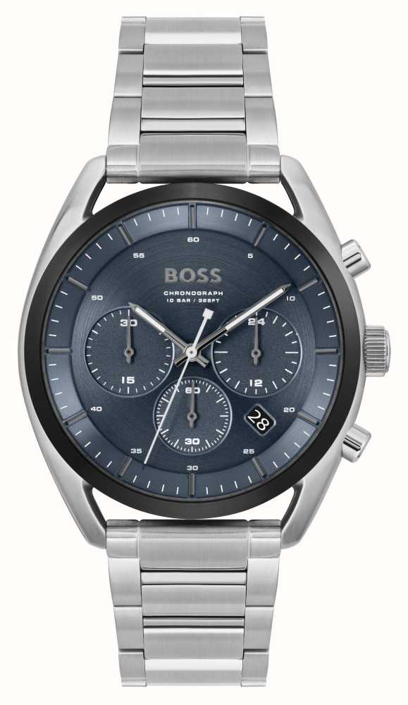 BOSS Top (44mm) Dark Blue - Bracelet Dial / Stainless First Class Watches™ 1514093 Steel