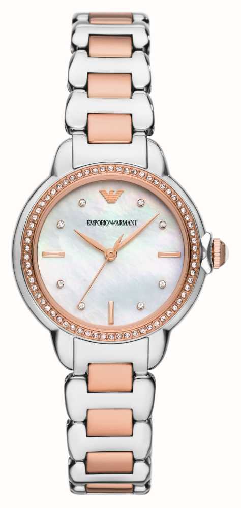 Armani mother deals of pearl watch