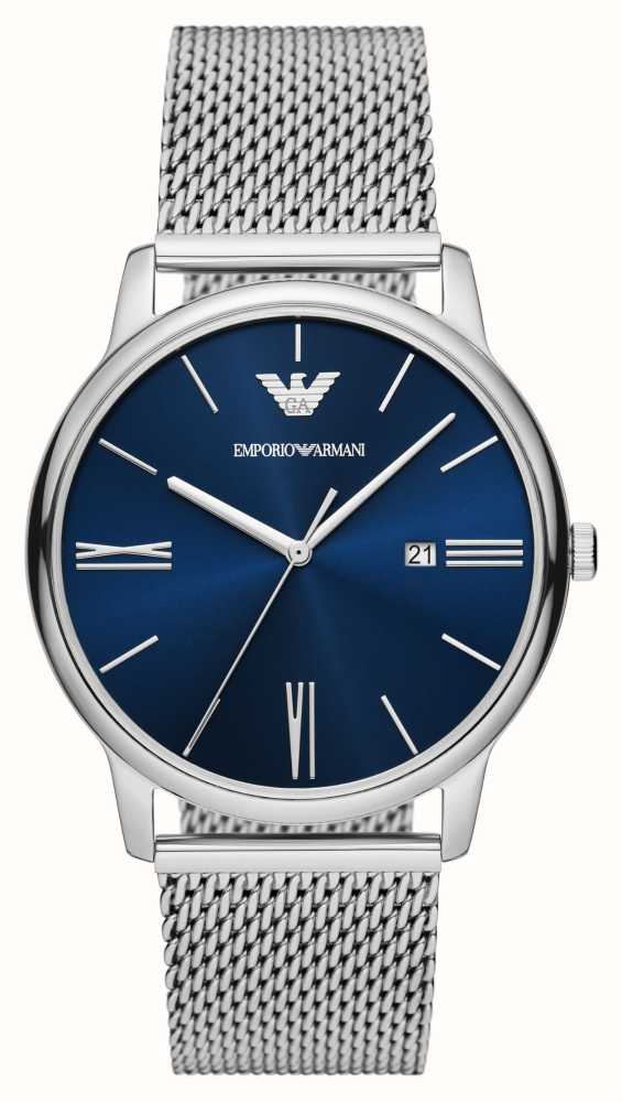 Mens armani store mesh watch