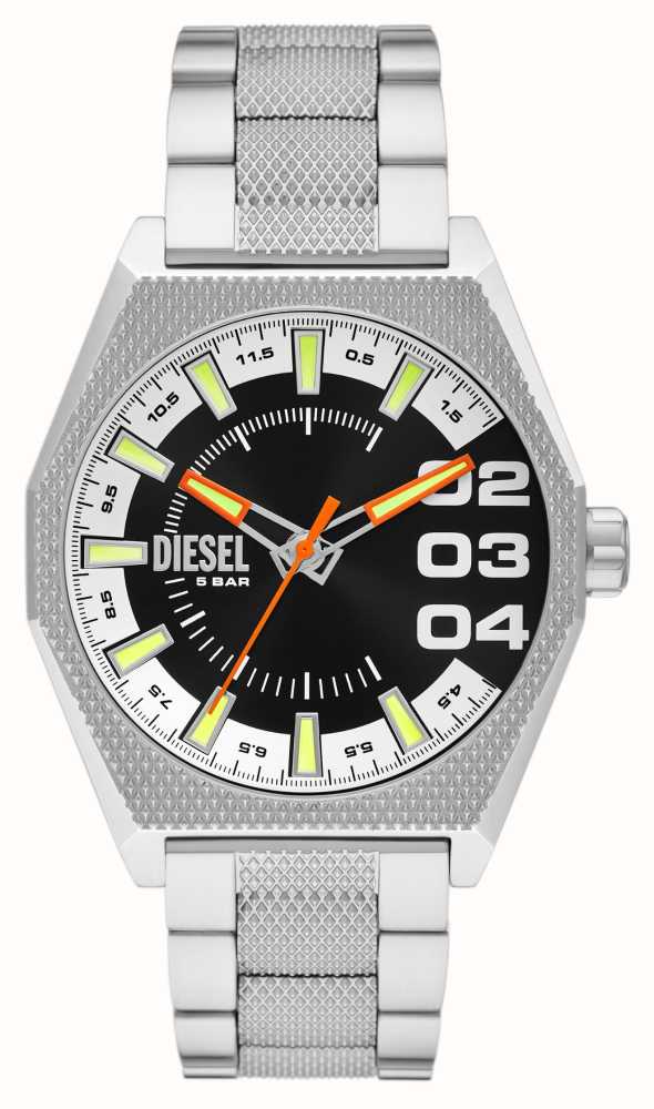 Diesel Scraper (43mm) Black Dial / Stainless Steel Bracelet DZ2172