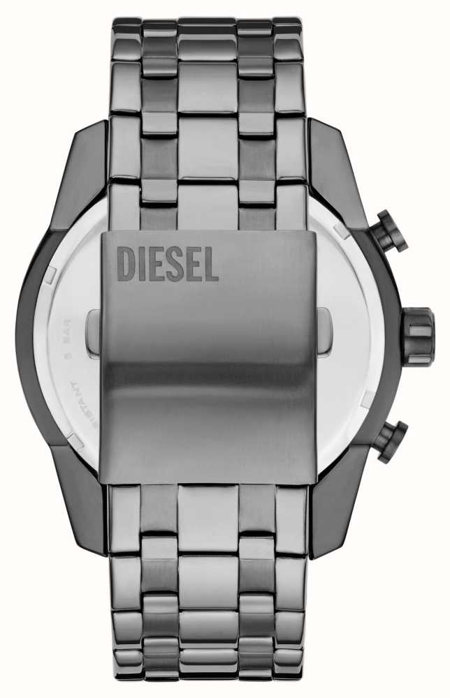 Diesel Split (51mm) Grey And Red Dial / Grey Stainless Steel