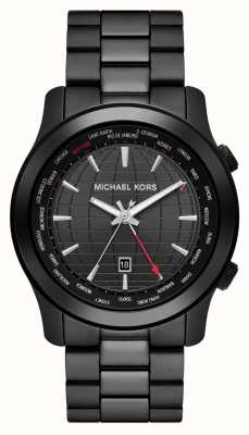 Mk Oversized Slim Runway Black-Tone Watch - Black - Michael Kors