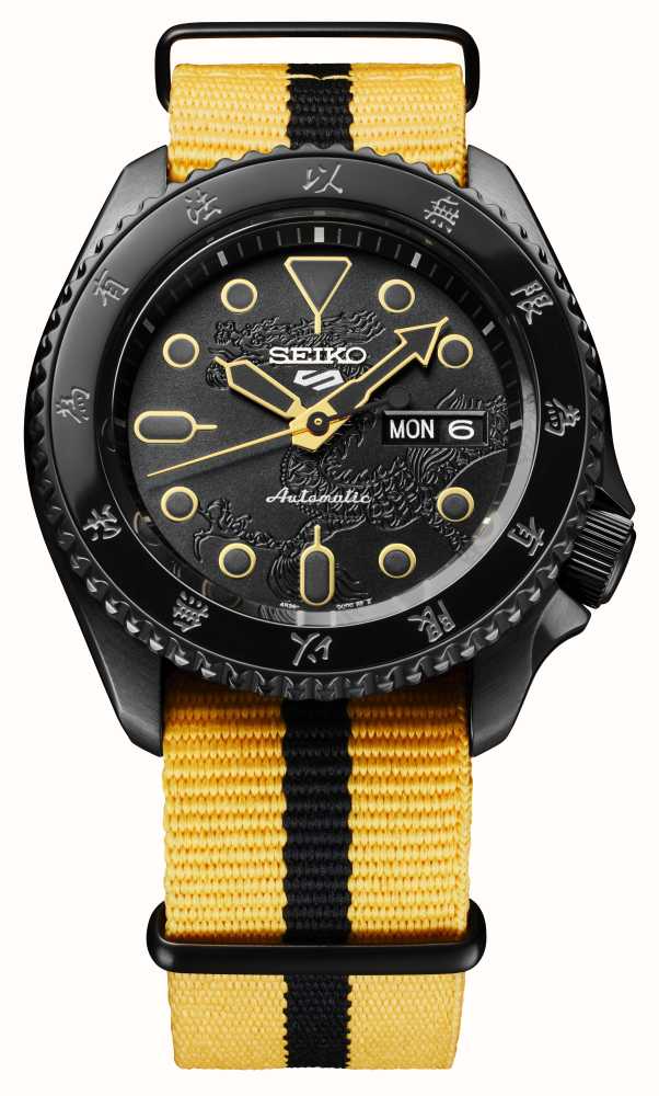 Seiko 5 Sports X Bruce Lee Limited Edition (42.5mm) Black Dial / Black ...