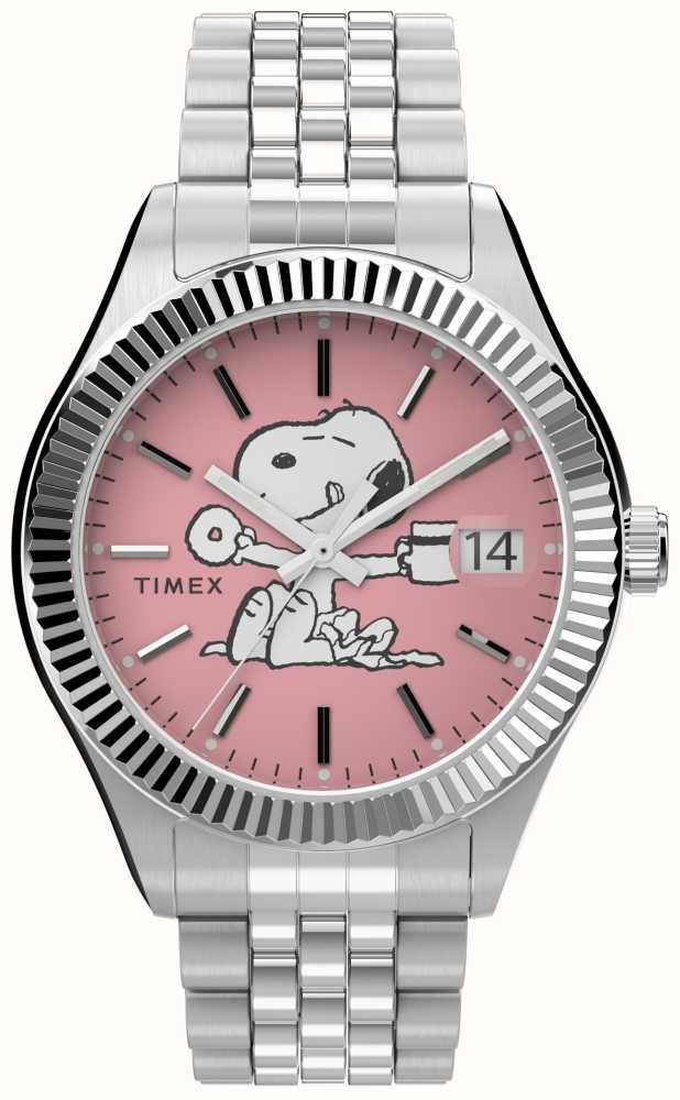 Timex Peanuts X Waterbury Legacy (36mm) Pink Dial / Stainless