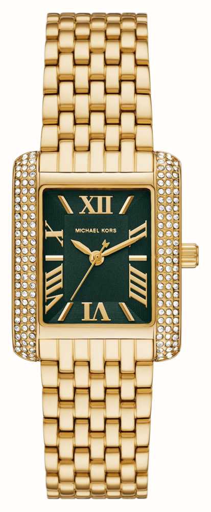 Green michael kors cheap watch