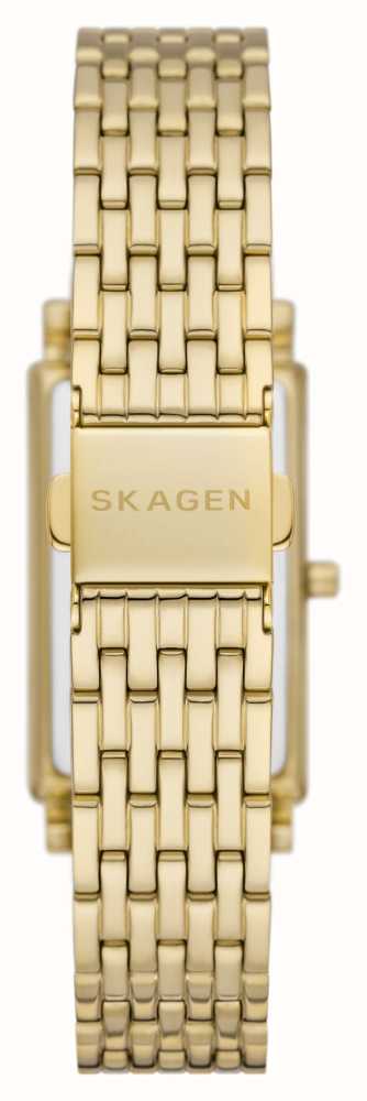 Skagen Women's Hagen (43mm) Black Rectangular Dial / Gold-Tone