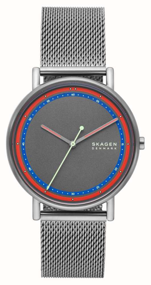 Skagen Men's Signatur (40mm) Grey Dial / Stainless Steel Mesh