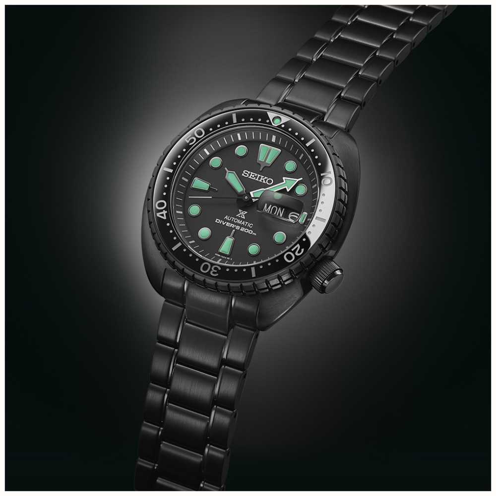 Seiko Prospex Black Series ‘Night Vision’ Turtle Diver SRPK43K1 - First ...