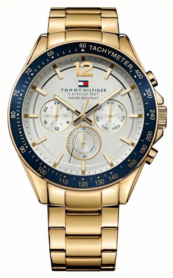 Tommy Hilfiger Mens Luke Gold Tone Watch 1791121 - First Class Watches™