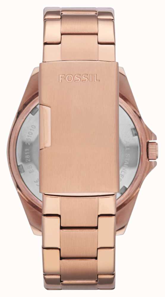 Fossil Women's Riley | Rose Gold Dial | Crystal Set | Rose Gold ...