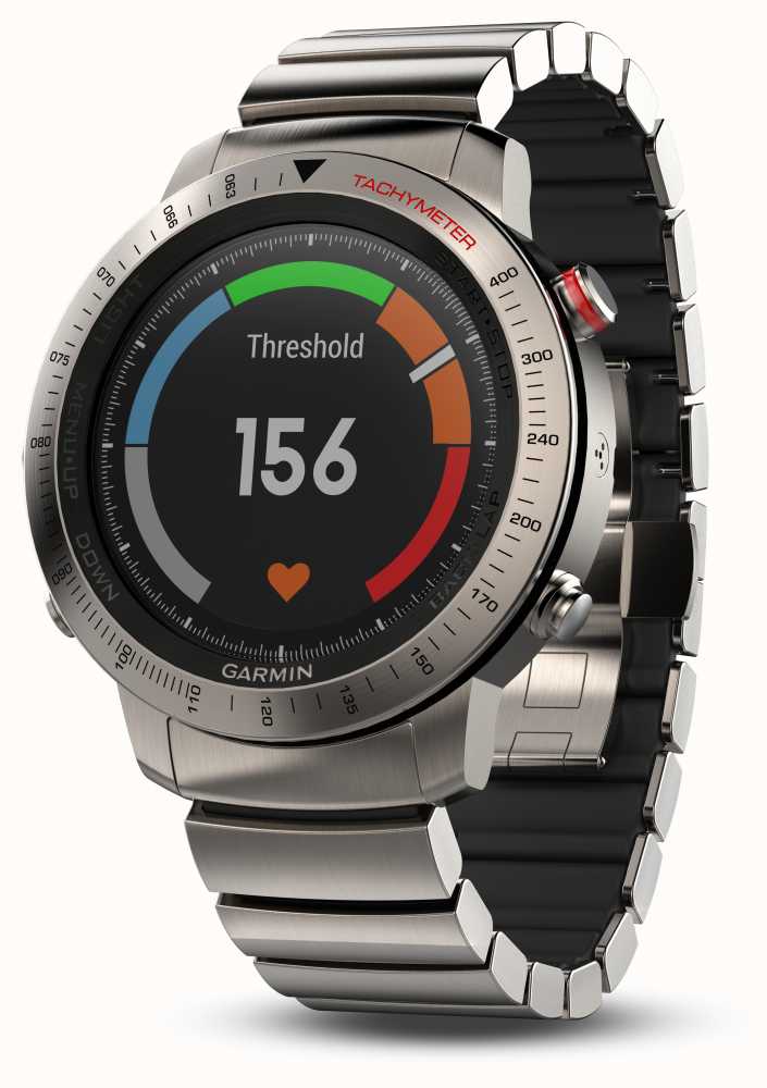 Garmin Fenix Chronos Titanium Hybrid (w/black Sports Strap) 010-01957 ...