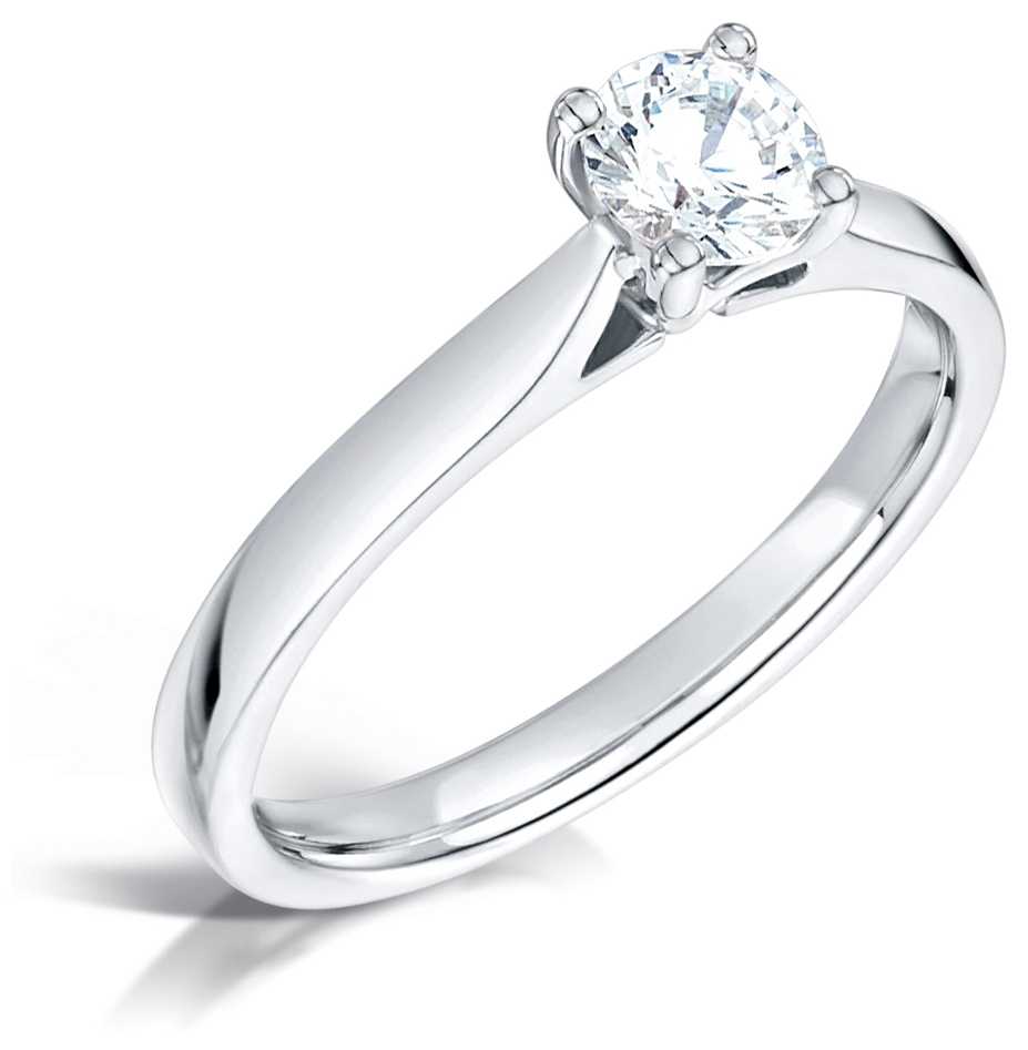 Certified Diamond  0.50ct H SI1 IGI Diamond Engagement Ring Jewellery