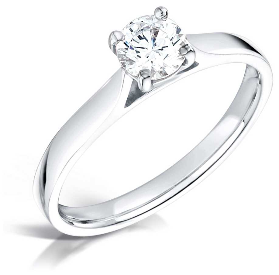 Certified Diamond  0.41ct H SI1 GIA Diamond Engagement Ring Jewellery