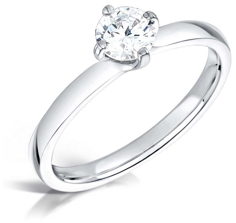 Certified Diamond  0.30ct D SI1 IGI Diamond Engagement Ring Jewellery