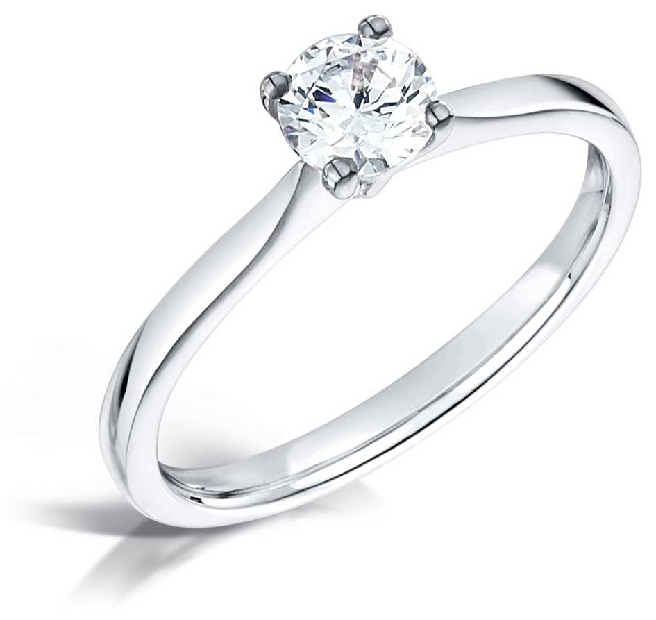 Certified Diamond  0.30ct D SI1 GIA Diamond Engagement Ring Jewellery