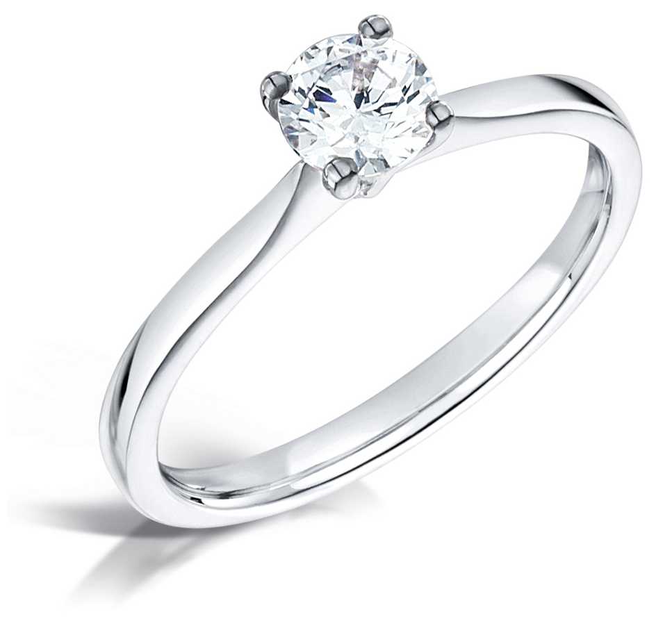 Certified Diamond  0.50ct D SI1 IGI Diamond Engagement Ring Jewellery