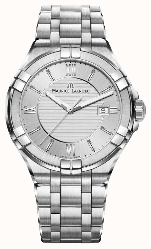 Maurice Lacroix Womens Aikon Stainless Steel Bracelet Silver Dial ...