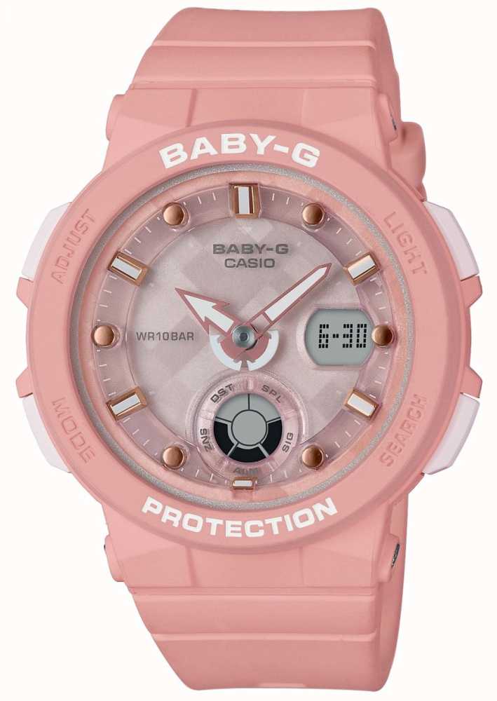 Casio Baby-G Pink Strap Beach Traveler BGA-250-4AER - First Class Watches™