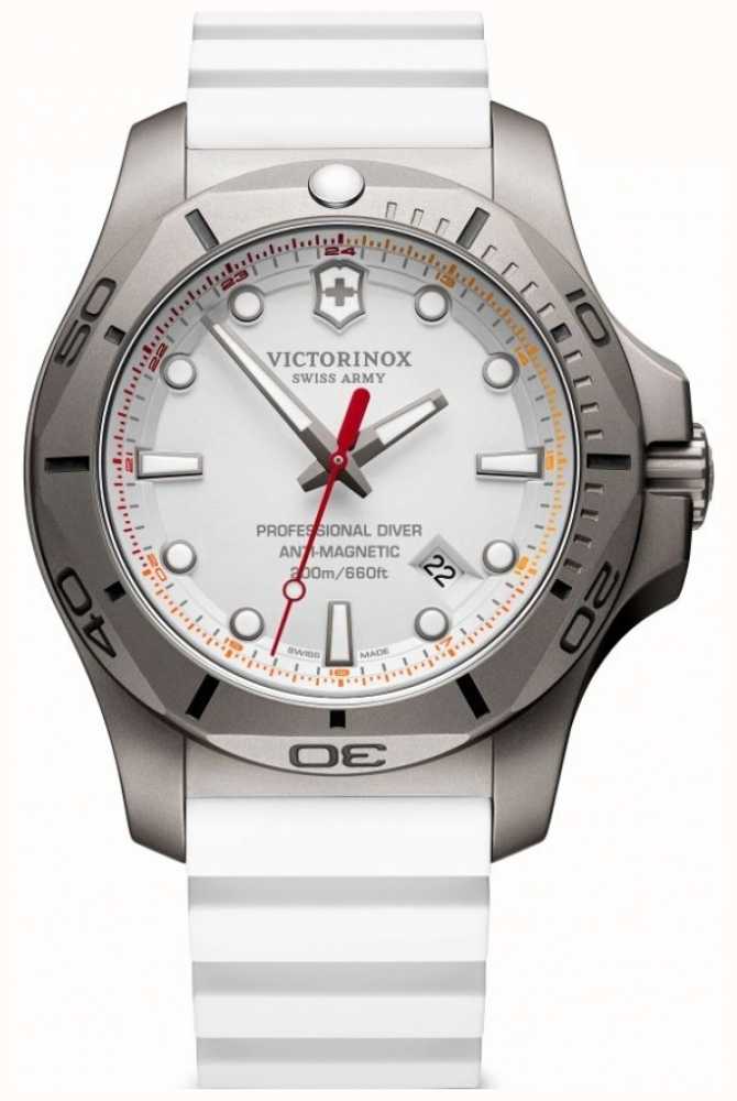 Victorinox Swiss Army Inox Professional Diver Titanium White Rubber 