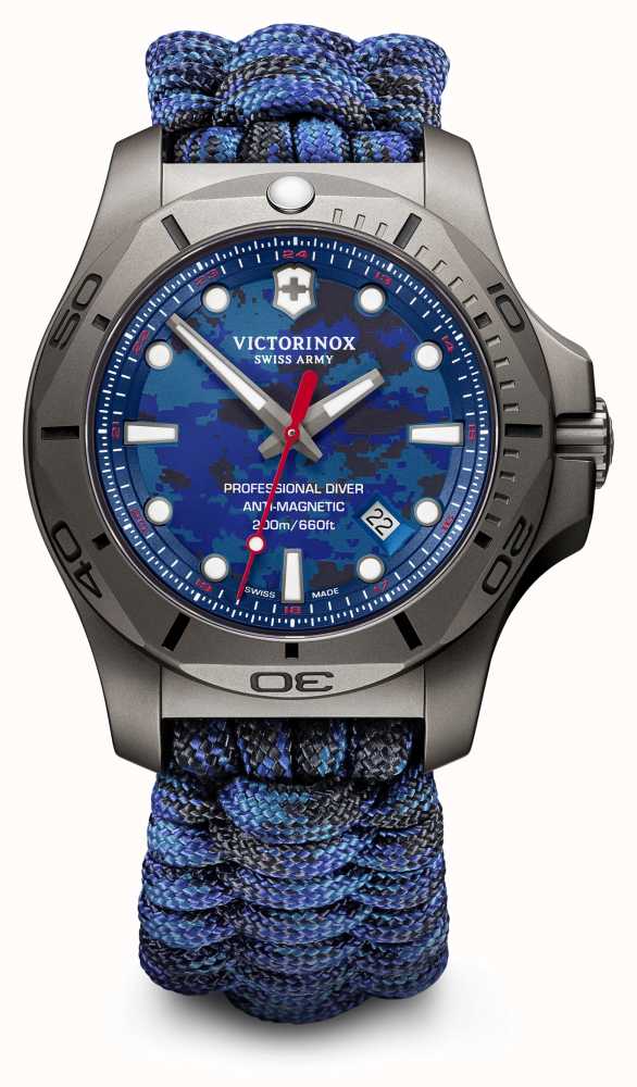 Victorinox Swiss Army Men's I.N.O.X Pro Diver Titanium Case Blue