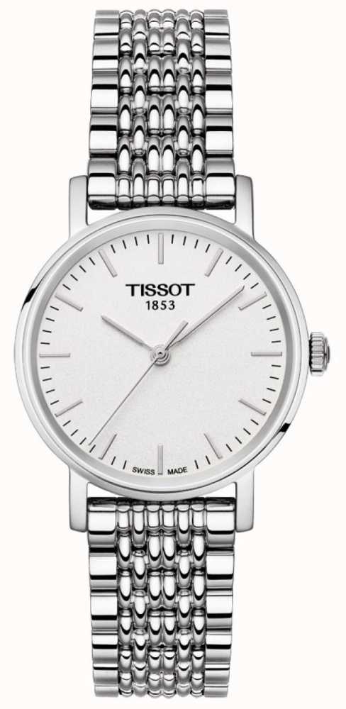 Tissot Womens Everytime Stainless Steel Bracelet Silver Dial T1092101103100 First Class Watches™