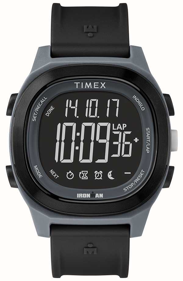 Timex Iron Man Essential Black Watch With Negative Display TW5M19000SU ...