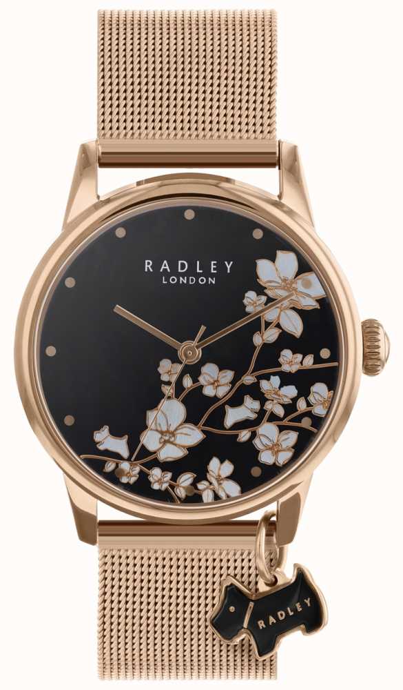 radley-ladies-watch-trailing-flower-mesh-strap-black-dial-ry4346