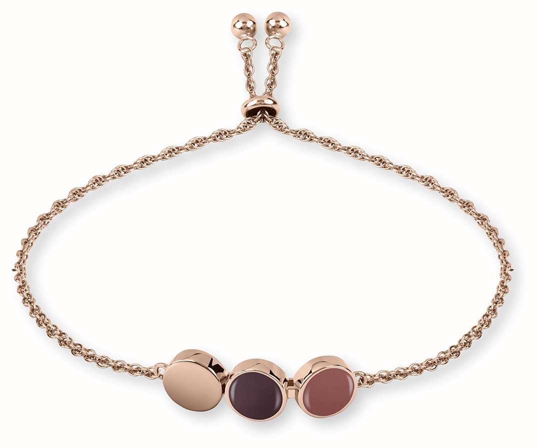 Radley Jewellery Rose Gold Plated Silver Enamel Drop Bracelet RYJ3028 ...