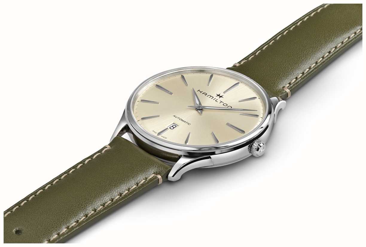 Hamilton Jazzmaster Thinline Automatic Olive Green H38525811 - First ...