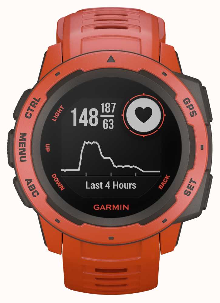 GARMIN(ガーミン) アウトドアウォッチ Instinct Flame Red 010-02064