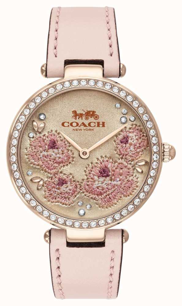 coach watch women's pink