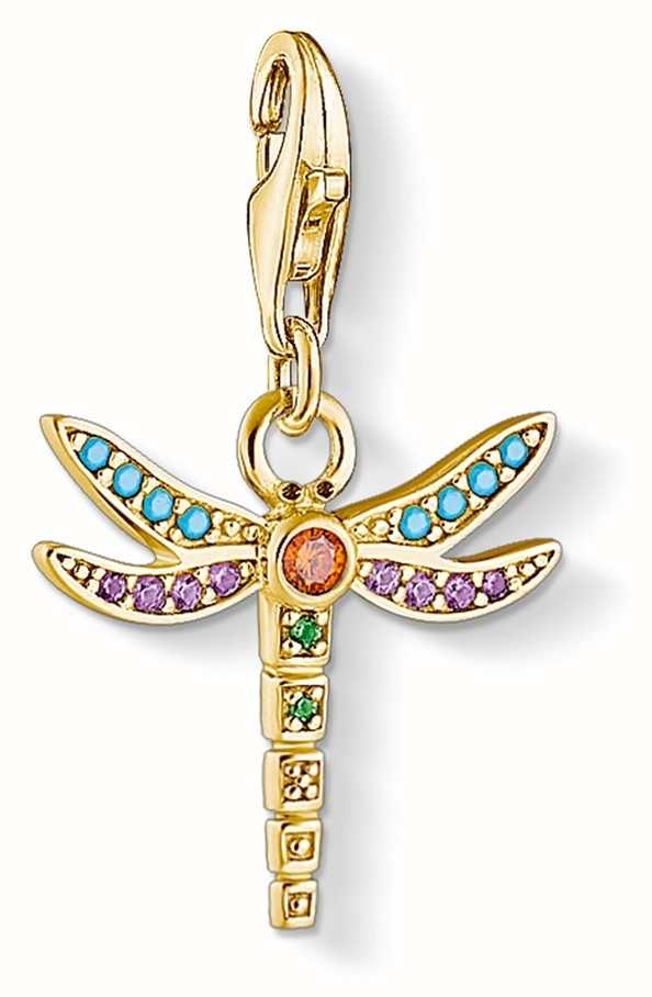 Thomas Sabo | Dragonfly Charm | Gold Plated Sterling Silver | 1758-974 ...