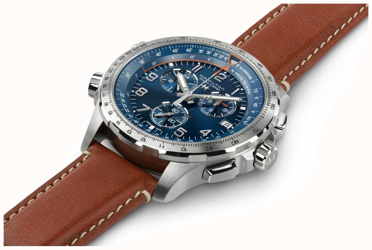 Hamilton Khaki Aviation XWind GMT Chronograph Quartz (46mm) Blue Dial