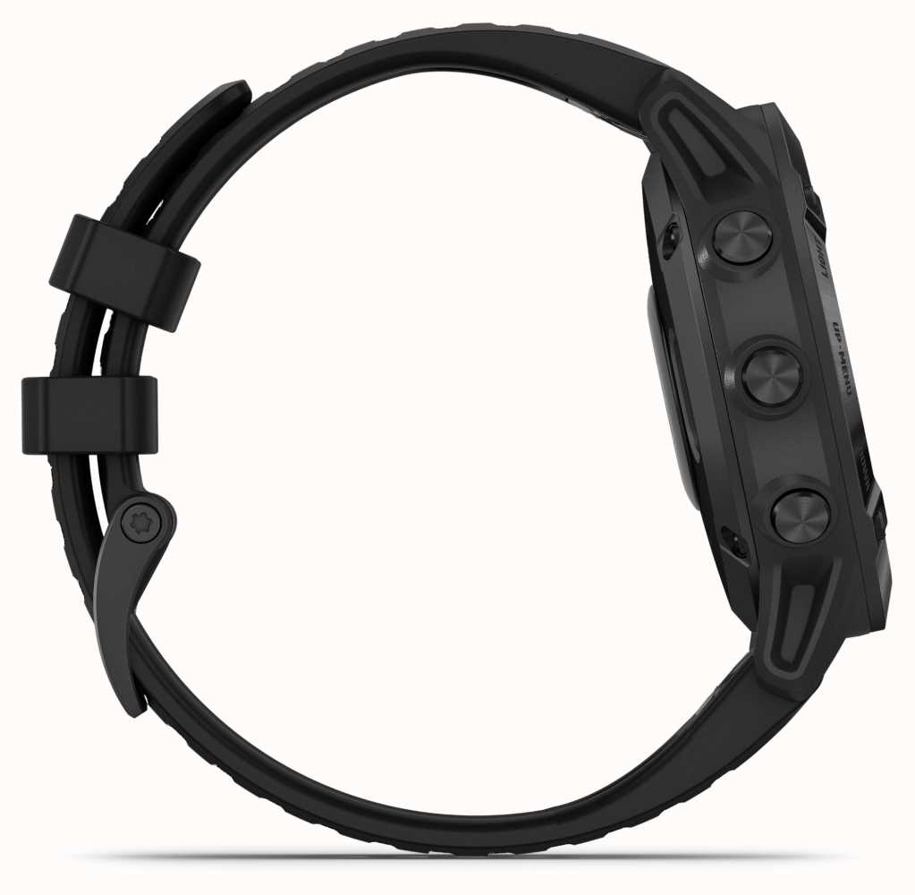 Garmin Fenix 6 Pro Gorilla Glass Multisport Smartwatch Black Rubber Strap 010 02158 02