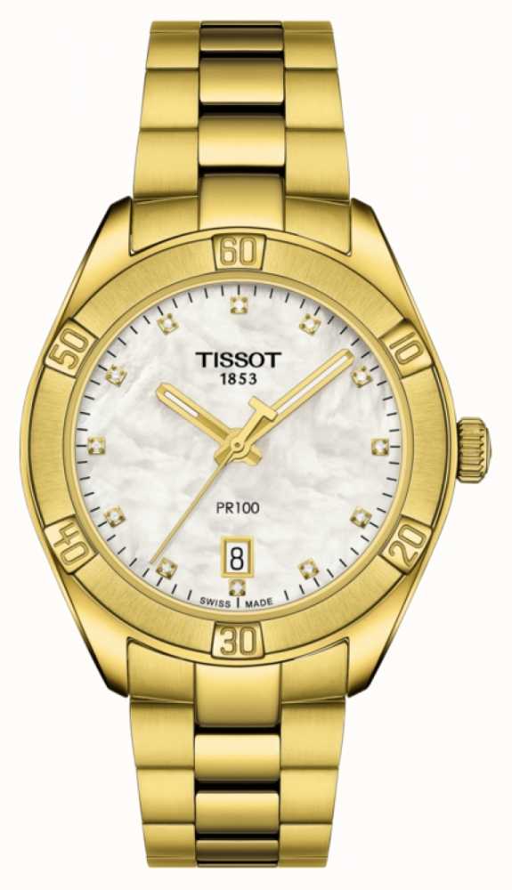 tissot gold plated watch