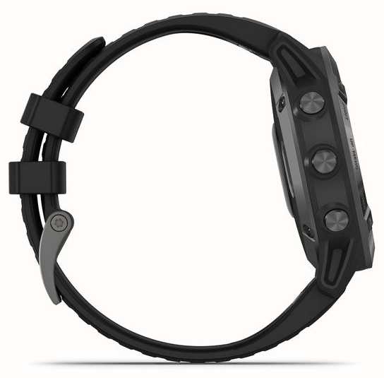 Garmin Fenix 6 Pro Sapphire | Carbon Grey DLC | Black Rubber Strap 010 ...