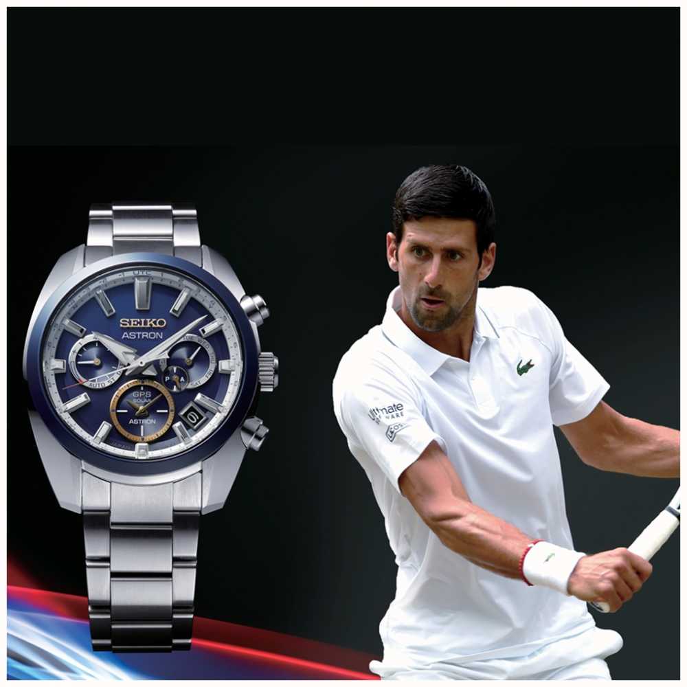 Seiko Astron GPS Limited Edition Novak Djokovic 2020 Solar SSH045J1 ...