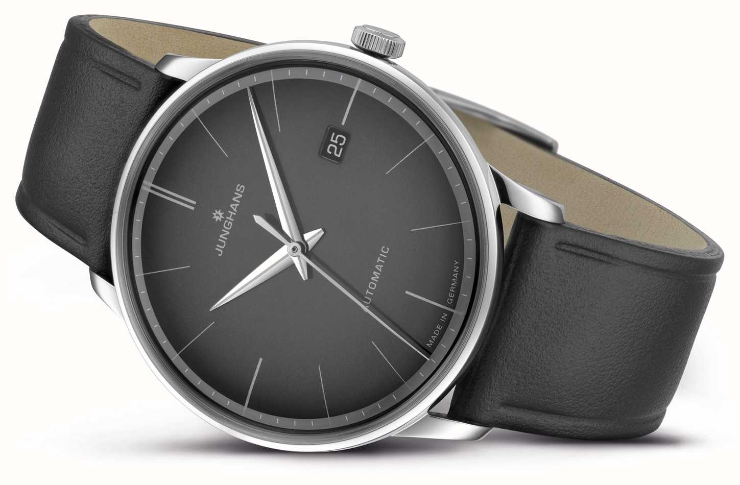 Junghans Meister Automatic Black Leather Black Dial 027/4051.00 - First ...