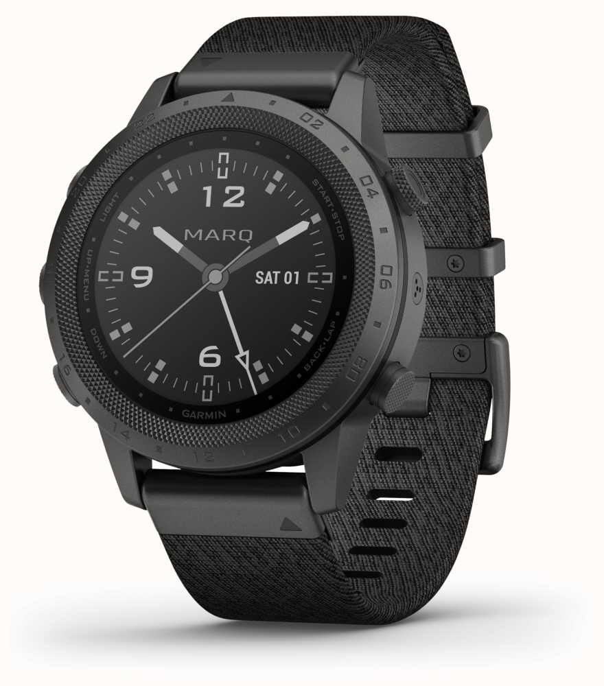 Garmin Marq Commander Black Nylon Strap And Black Rubber Strap 010 02006 10 First Class Watches™ 1674