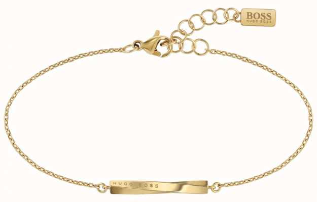 BOSS Jewellery Tessa Carnation Gold IP Link Bracelet 1580198 - First ...