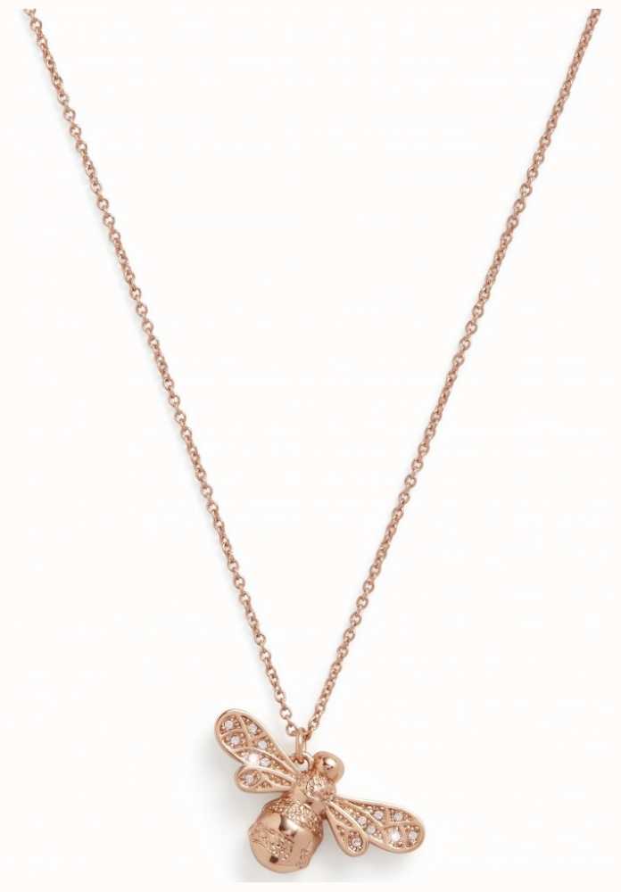 Olivia Burton Sparkle Bee Rose Gold Necklace OBJAMN59 - First Class ...