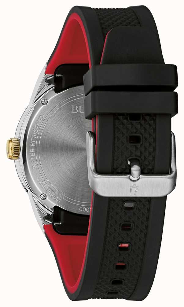 Bulova Men's | Futuro | Black Dial | Black Rubber Strap 98C138 - First ...