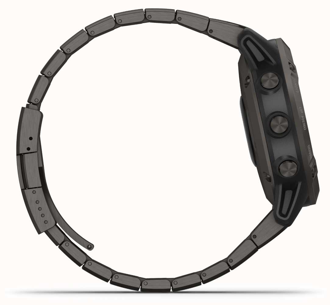 Garmin Fenix 6 Pro Solar | Titanium Carbon Grey DLC Bracelet 010-02410 ...